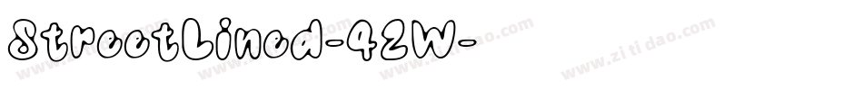 StreetLined-42W字体转换
