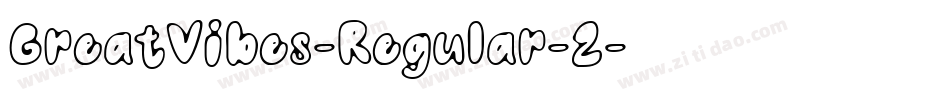 GreatVibes-Regular-2字体转换