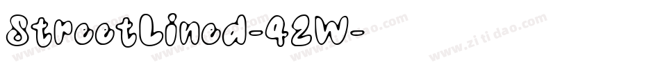 StreetLined-42W字体转换