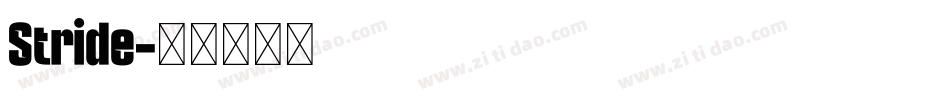 Stride字体转换