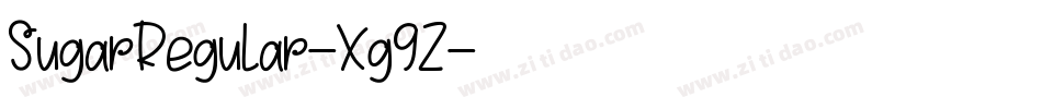 SugarRegular-Xg9Z字体转换