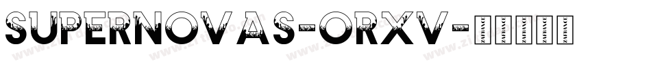 Supernovas-orxV字体转换