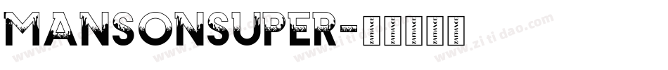 MansonSuper字体转换
