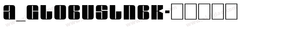 a_GlobusLnBk字体转换