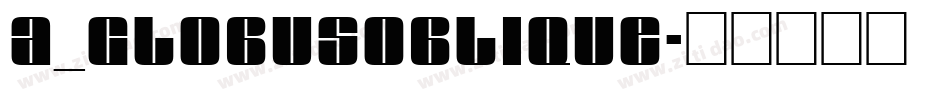 a_GlobusOblique字体转换