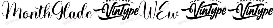 MonthGlade-WEw4字体转换