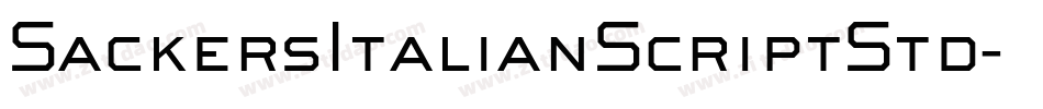 SackersItalianScriptStd字体转换