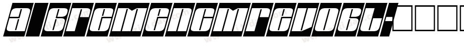 a_BremenCmRevObl字体转换