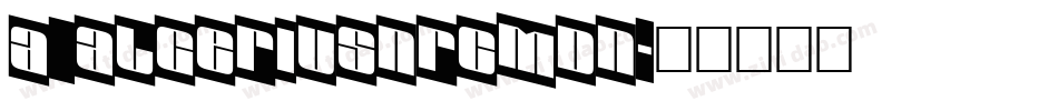 a_AlgeriusNrCmDn字体转换
