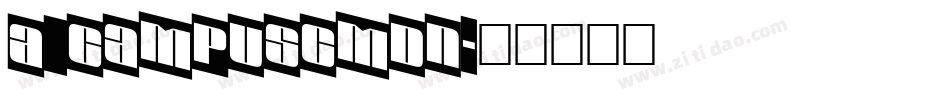 a_CampusCmDn字体转换