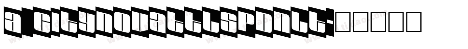 a_CityNovaTtlSpDnLt字体转换