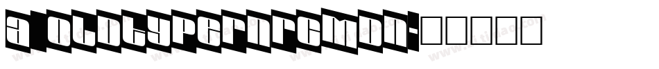 a_OldTyperNrCmDn字体转换
