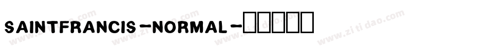 SaintFrancis-Normal字体转换