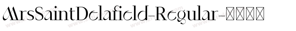 MrsSaintDelafield-Regular字体转换