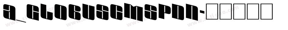 a_GlobusCmSpDn字体转换