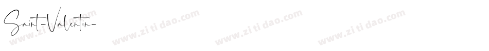 Saint-Valentin字体转换