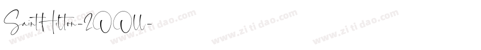 SaintHilton-2OOll字体转换