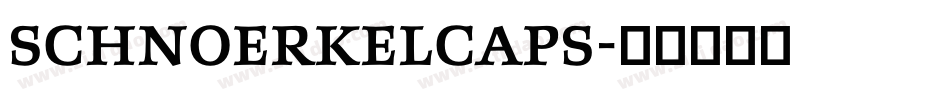 SchnoerkelCaps字体转换