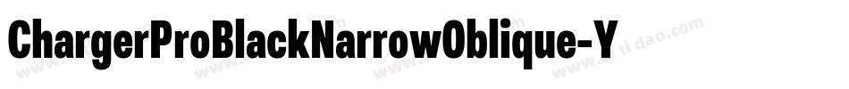 ChargerProBlackNarrowOblique-Y5Yq字体转换