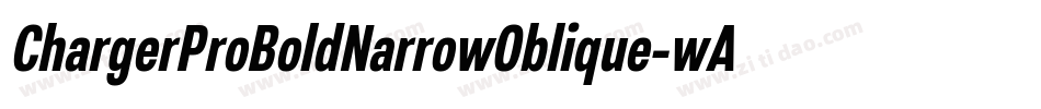 ChargerProBoldNarrowOblique-wAe2字体转换