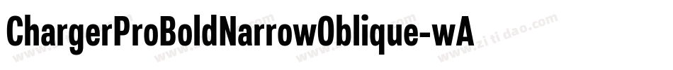 ChargerProBoldNarrowOblique-wAe2字体转换