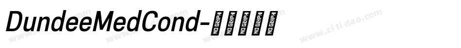 DundeeMedCond字体转换