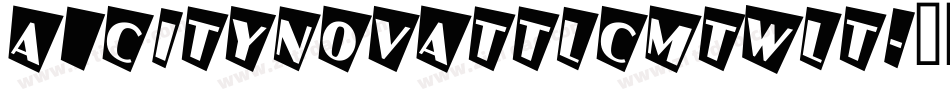 a_CityNovaTtlCmTwLt字体转换