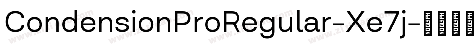 CondensionProRegular-Xe7j字体转换