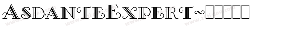 AsdanteExpert字体转换