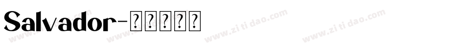 Salvador字体转换