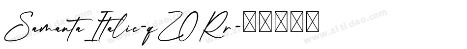 SamantaItalic-qZ0Rr字体转换