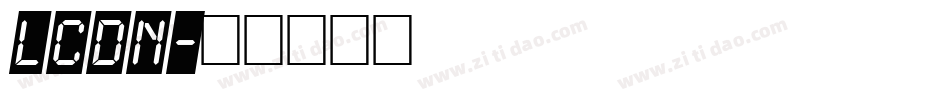 LCDN字体转换
