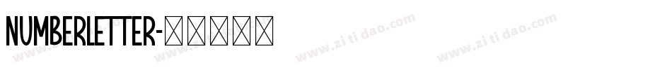 NumberLetter字体转换
