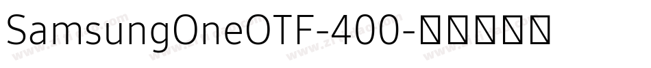 SamsungOneOTF-400字体转换