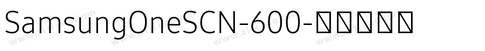 SamsungOneSCN-600字体转换