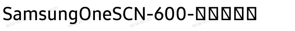 SamsungOneSCN-600字体转换