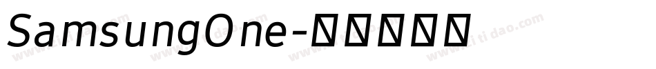SamsungOne字体转换