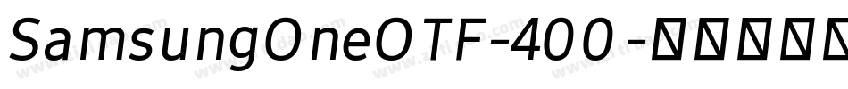 SamsungOneOTF-400字体转换