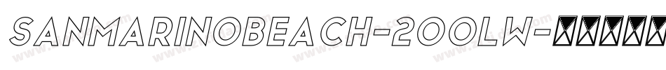 SanMarinoBeach-2OOLW字体转换
