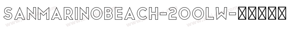 SanMarinoBeach-2OOLW字体转换