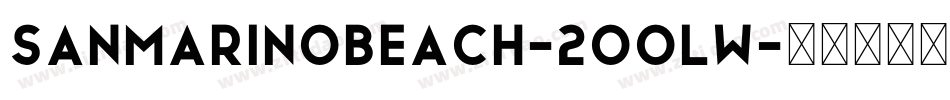 SanMarinoBeach-2OOLW字体转换