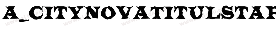 a_CityNovaTitulStars字体转换