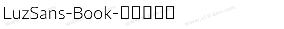 LuzSans-Book字体转换