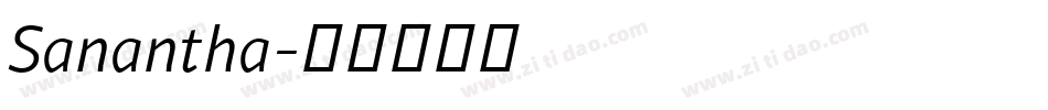 Sanantha字体转换