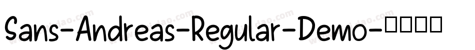 Sans-Andreas-Regular-Demo字体转换