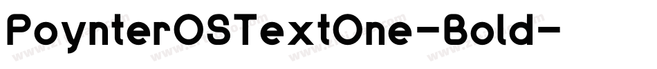 PoynterOSTextOne-Bold字体转换