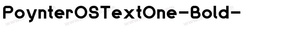 PoynterOSTextOne-Bold字体转换