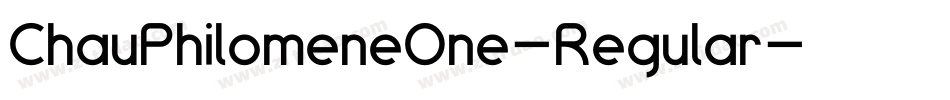 ChauPhilomeneOne-Regular字体转换