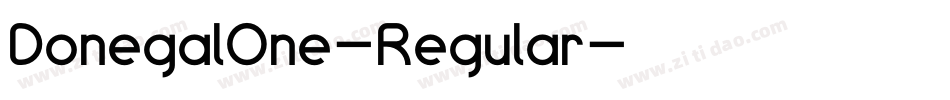 DonegalOne-Regular字体转换
