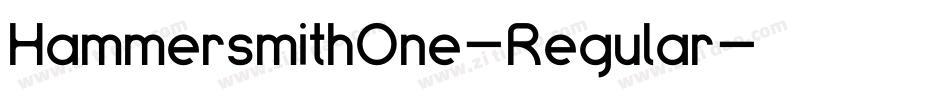 HammersmithOne-Regular字体转换